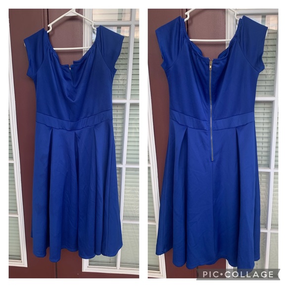 Dresses & Skirts - Off the Shoulder Plus Size Cocktail Dress